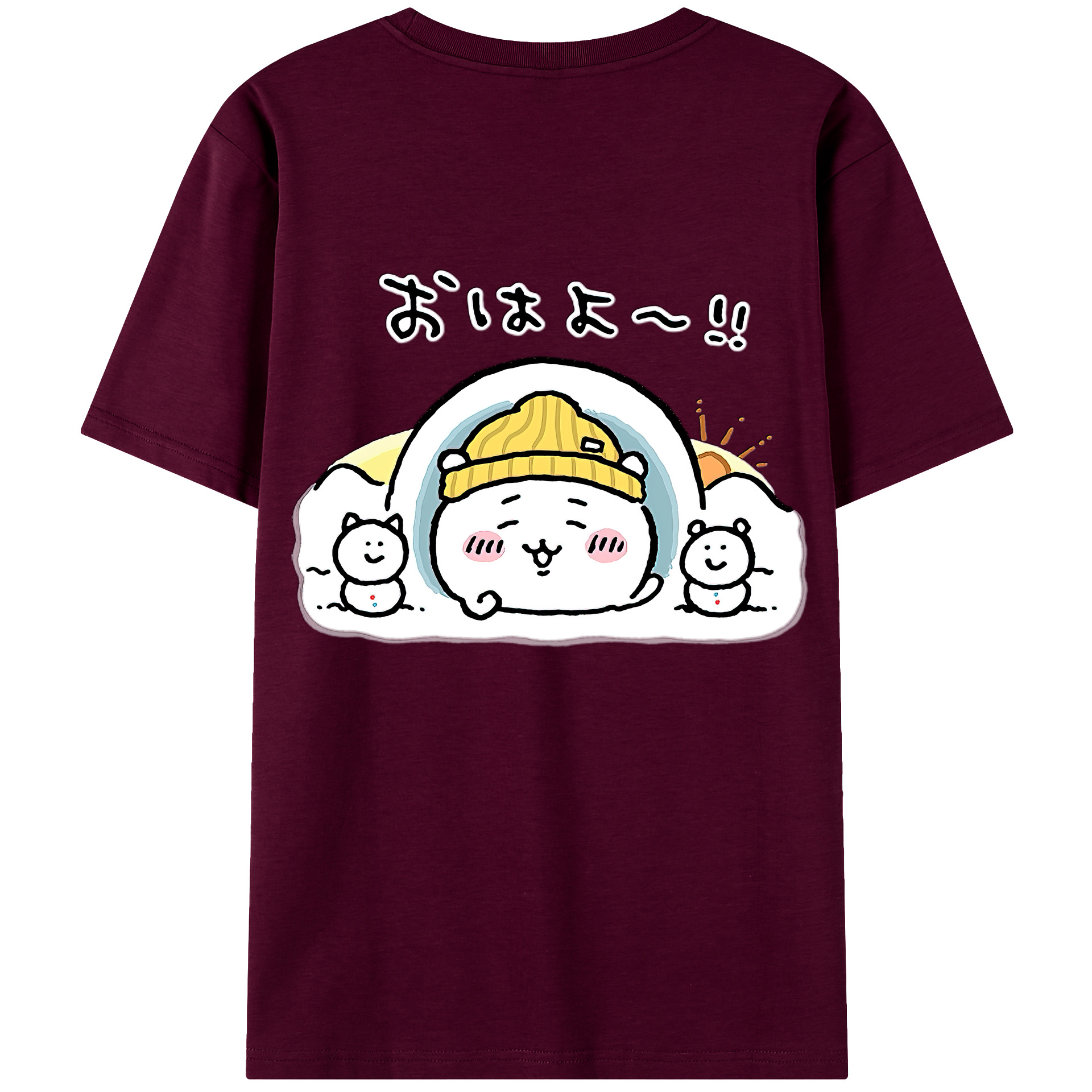 （画像用） ちいかわ ちいかわ Chii-kawa chiikawa レディース半袖Tシャツ(バックプリント)